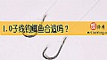 1.0子线钓鲫鱼合适吗？