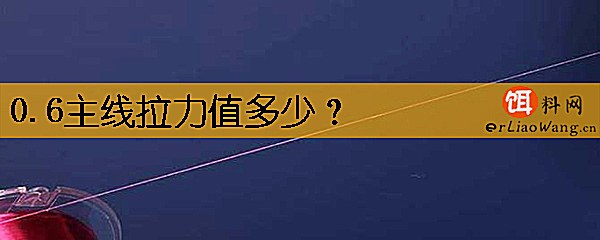 0.6主线拉力值多少