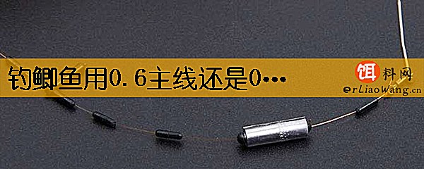 钓鲫鱼用0.6主线还是0.8主线