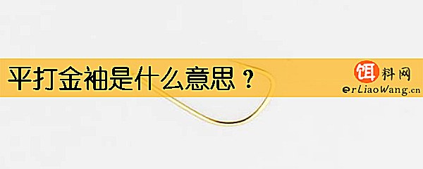 平打金袖是什么意思