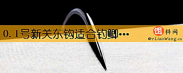 0.1号新关东钩适合钓鲫鱼吗