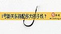 《1号新关东钩配多大的子线？》封面图