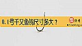 0.1号千又鱼钩尺寸多大？