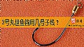 《3号丸世鱼钩用几号子线?》封面图