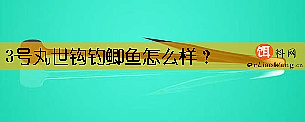 3号丸世钩钓鲫鱼怎么样
