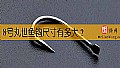 8号丸世鱼钩尺寸有多大?