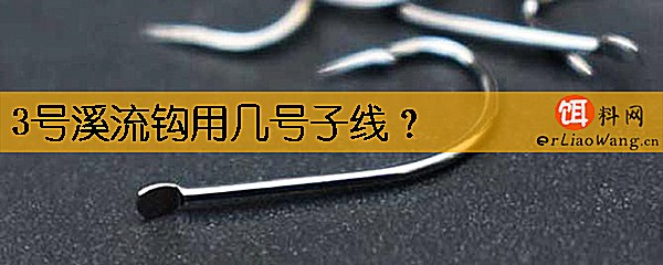 3号溪流钩用几号子线