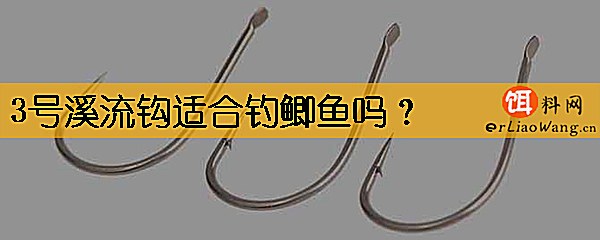 3号溪流钩适合钓鲫鱼吗