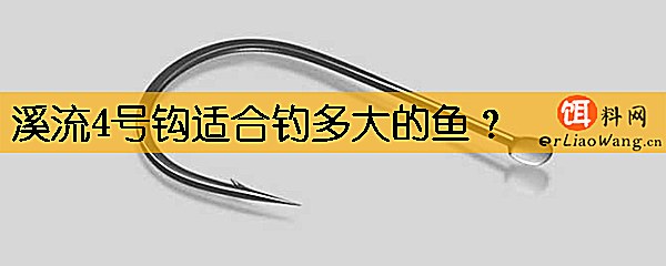 溪流4号钩适合钓多大的鱼