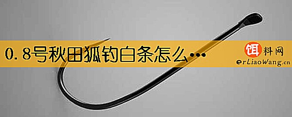 0.8号秋田狐钓白条怎么样