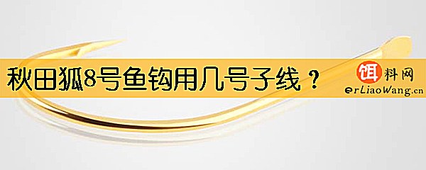 秋田狐8号鱼钩用几号子线