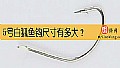 《5号白狐鱼钩尺寸有多大？》封面图