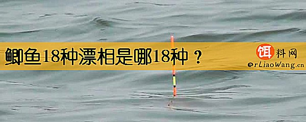 鲫鱼18种漂相是哪18种