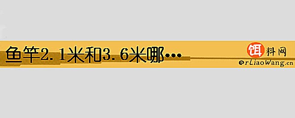 鱼竿2.1米和3.6米哪个实用