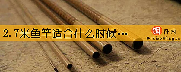 2.7米鱼竿适合什么时候钓鱼