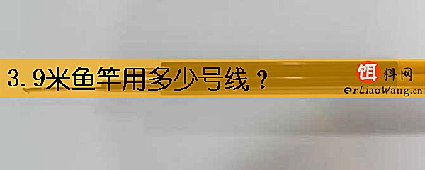 3.9米鱼竿用多少号线