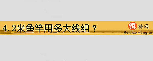 4.2米鱼竿用多大线组