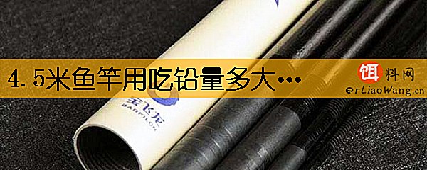 4.5米鱼竿用吃铅量多大的漂