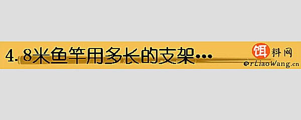 4.8米鱼竿用多长的支架(炮台)