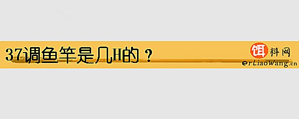 37调鱼竿是几H的