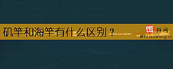 矶竿和海竿有什么区别