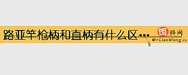 路亚竿枪柄和直柄有什么区别