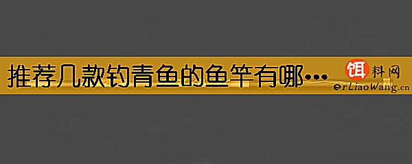 推荐几款钓青鱼的鱼竿有哪些