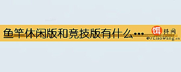 鱼竿休闲版和竞技版有什么区别