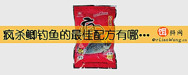 疯杀鲫钓鱼的最佳配方有哪些