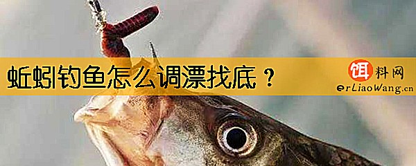 蚯蚓钓鱼怎么调漂找底