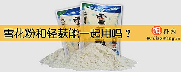 雪花粉和轻麸能一起用吗