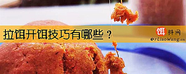 拉饵开饵技巧有哪些