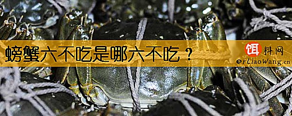 螃蟹六不吃是哪六不吃