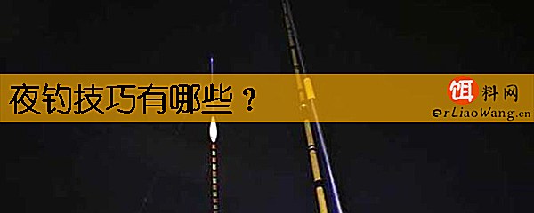 夜钓技巧有哪些