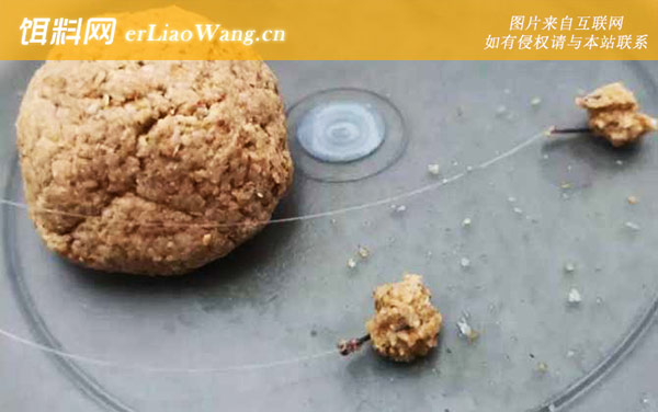 饵料:抛竿力道过猛